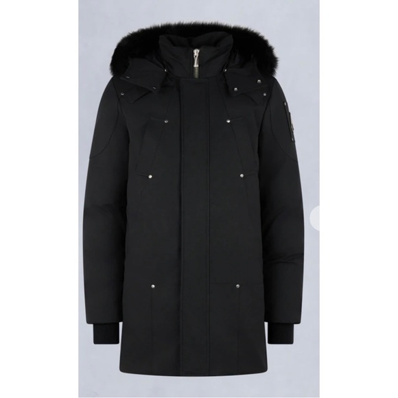 MOOSE kNUCKLES original Shearling trim Sterling parka size medium